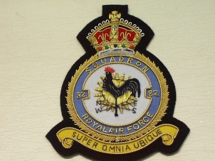 82 Squadron RAF KC blazer badge - Click Image to Close