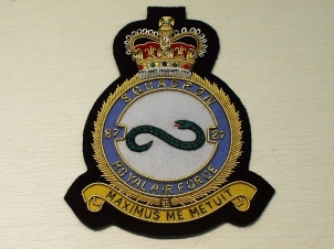 87 Squadron RAF QC blazer badge - Click Image to Close