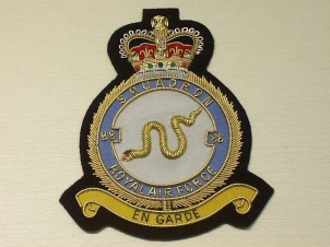 88 Squadron RAF QC blazer badge - Click Image to Close