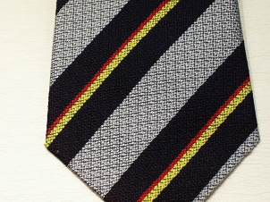 Royal Scots Greys non crease silk stripe tie pls - Click Image to Close