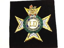 The Light Dragoons blazer badge - Click Image to Close